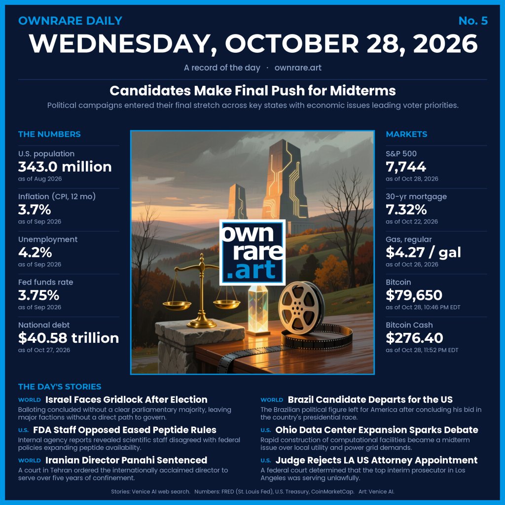 OwnRare Daily No. 5 · Wednesday, October 28, 2026